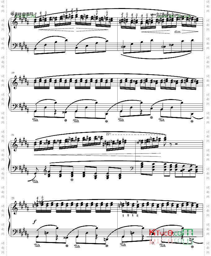 肖邦三度练习曲op.25no.6-肖邦