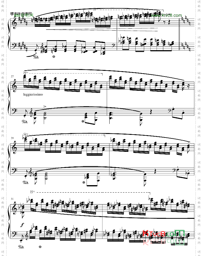 肖邦三度练习曲op.25no.6-肖邦