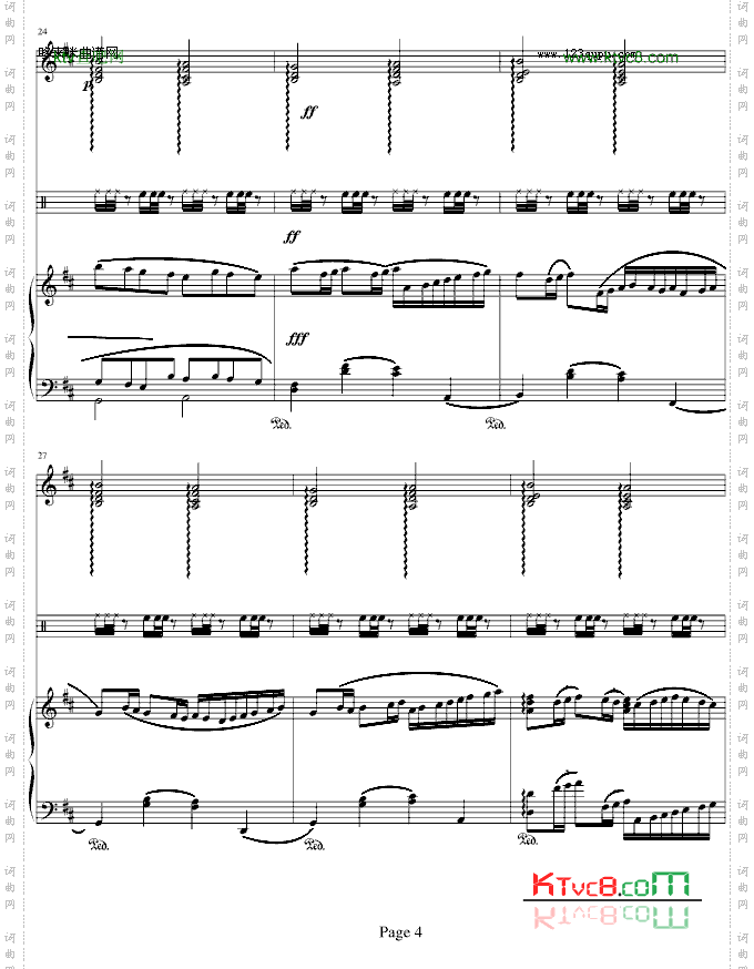 D大调卡农-钢琴华丽版-帕赫贝尔-Pachelbel