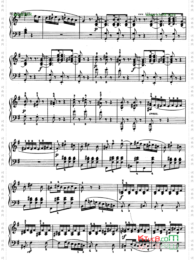 第十六钢琴奏鸣曲-Op.31No.1-贝多芬