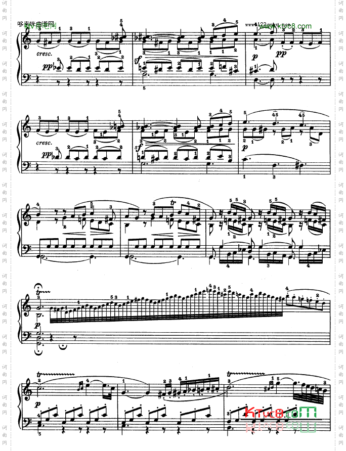 第十六钢琴奏鸣曲-Op.31No.1-贝多芬