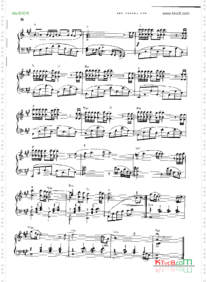 不变的心键盘类钢琴