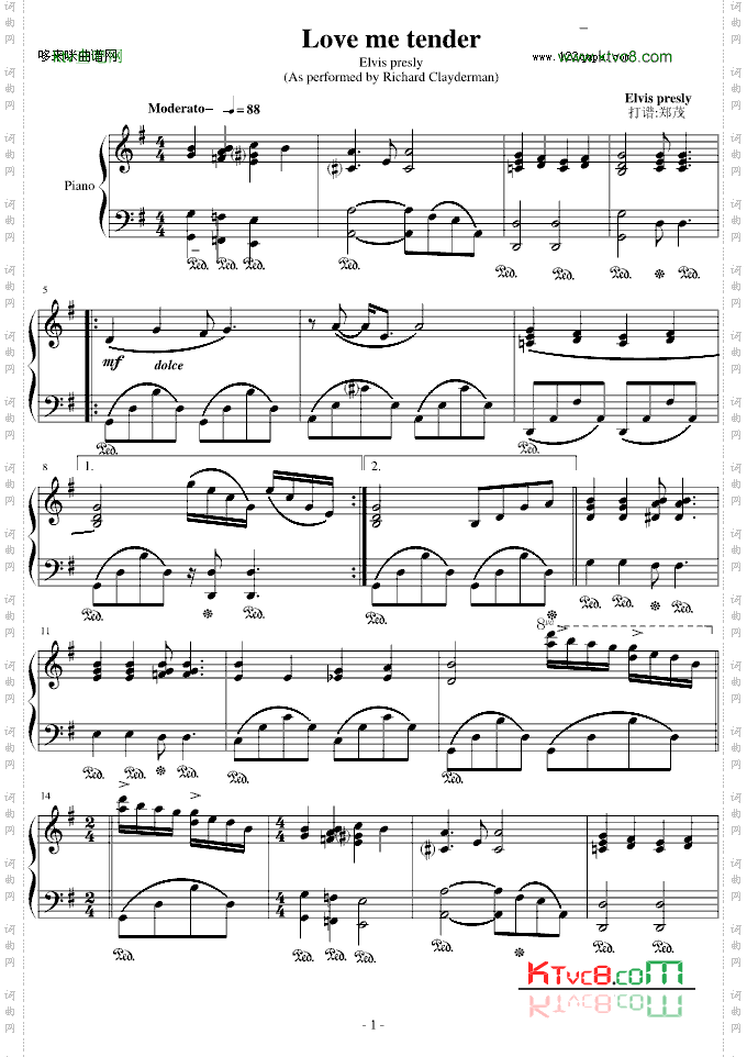 Lovemetender-克莱德曼