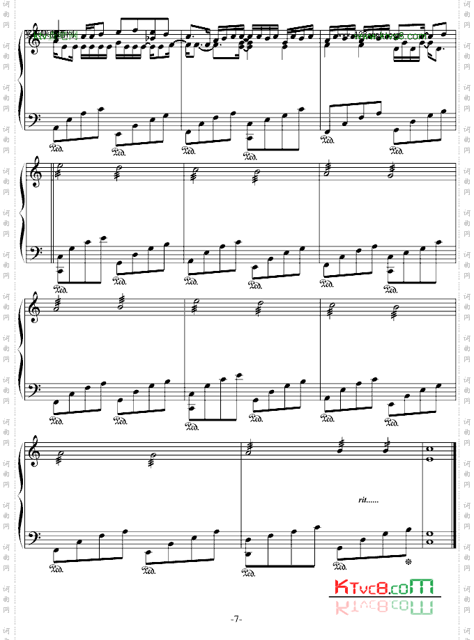 卡农-CMajor接近原版-帕赫贝尔-Pachelbel