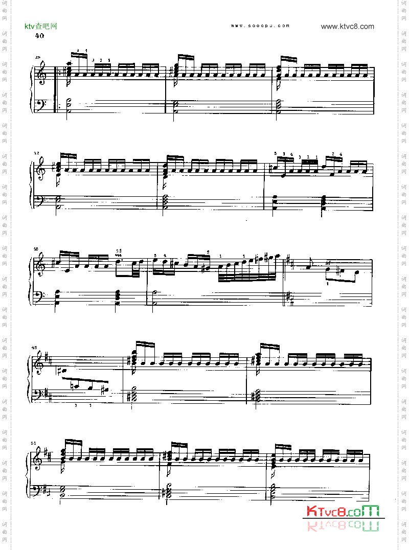 B大调奏鸣曲K261.L148键盘类钢琴