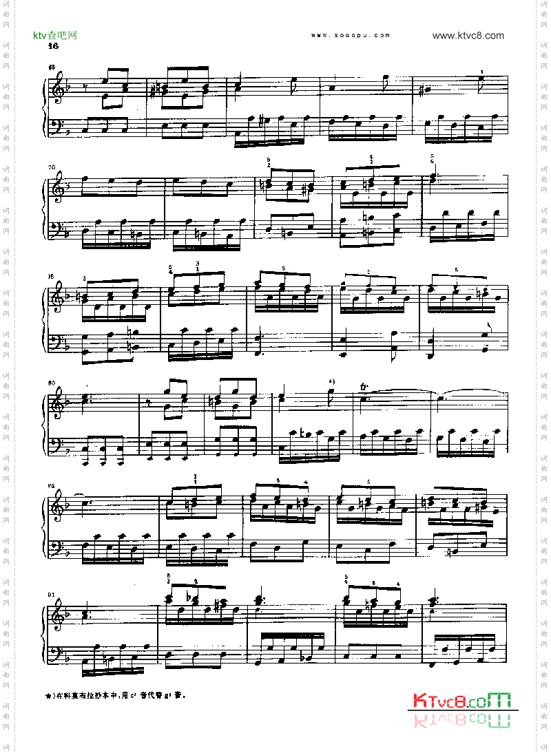 F大调奏鸣曲K82.L30键盘类钢琴