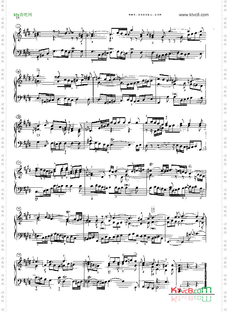 巴赫平均律曲集第二册第4首键盘类钢琴