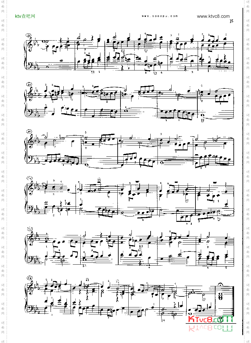 巴赫平均律曲集第二册第7首键盘类钢琴