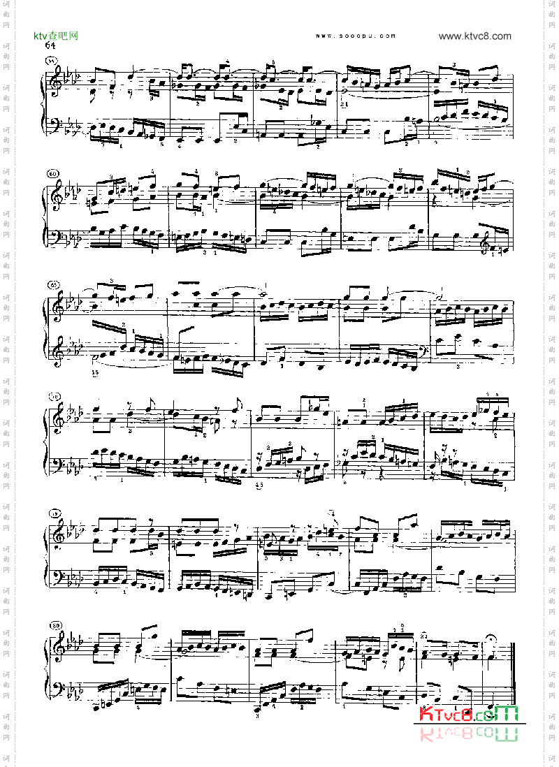 巴赫平均律曲集第二册第12首键盘类钢琴