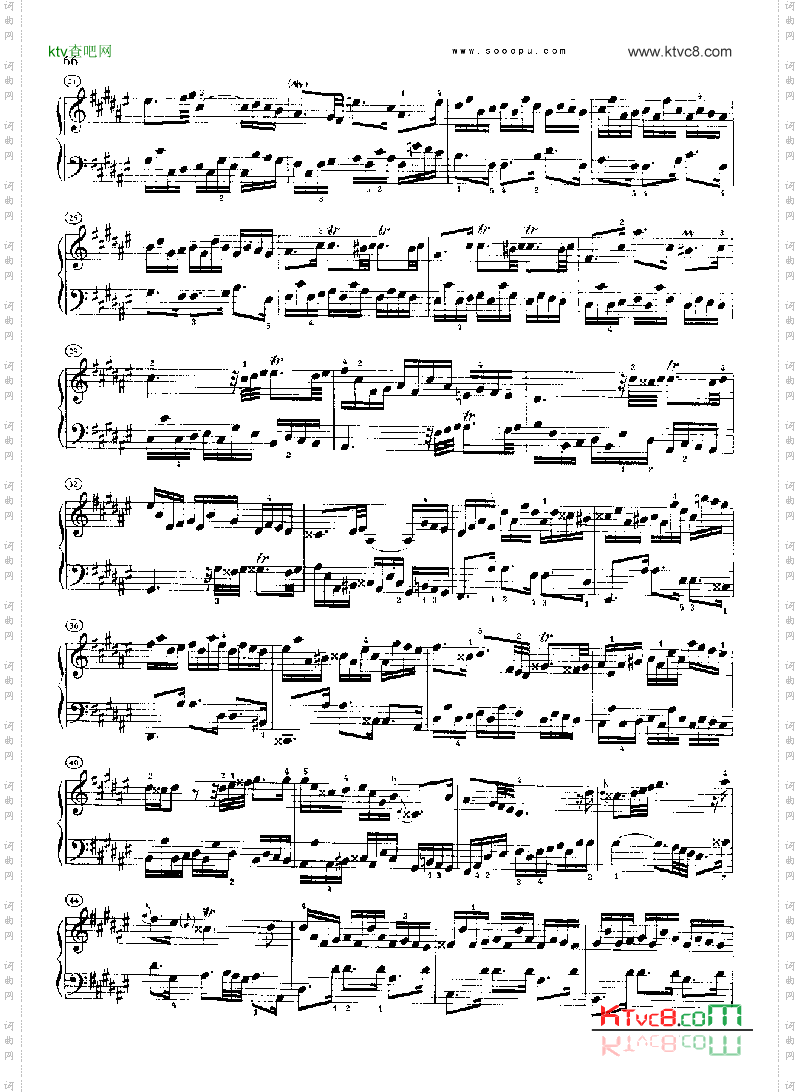 巴赫平均律曲集第二册第13首键盘类钢琴