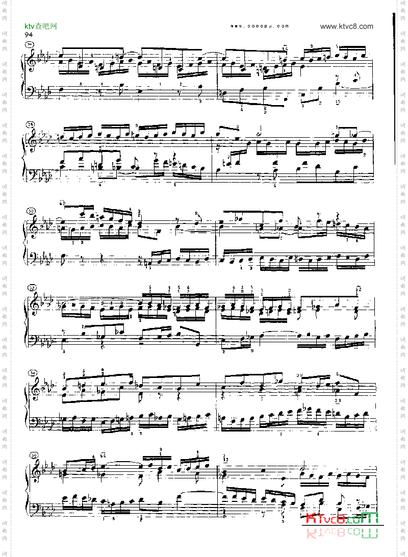 巴赫平均律曲集第二册第17首键盘类钢琴
