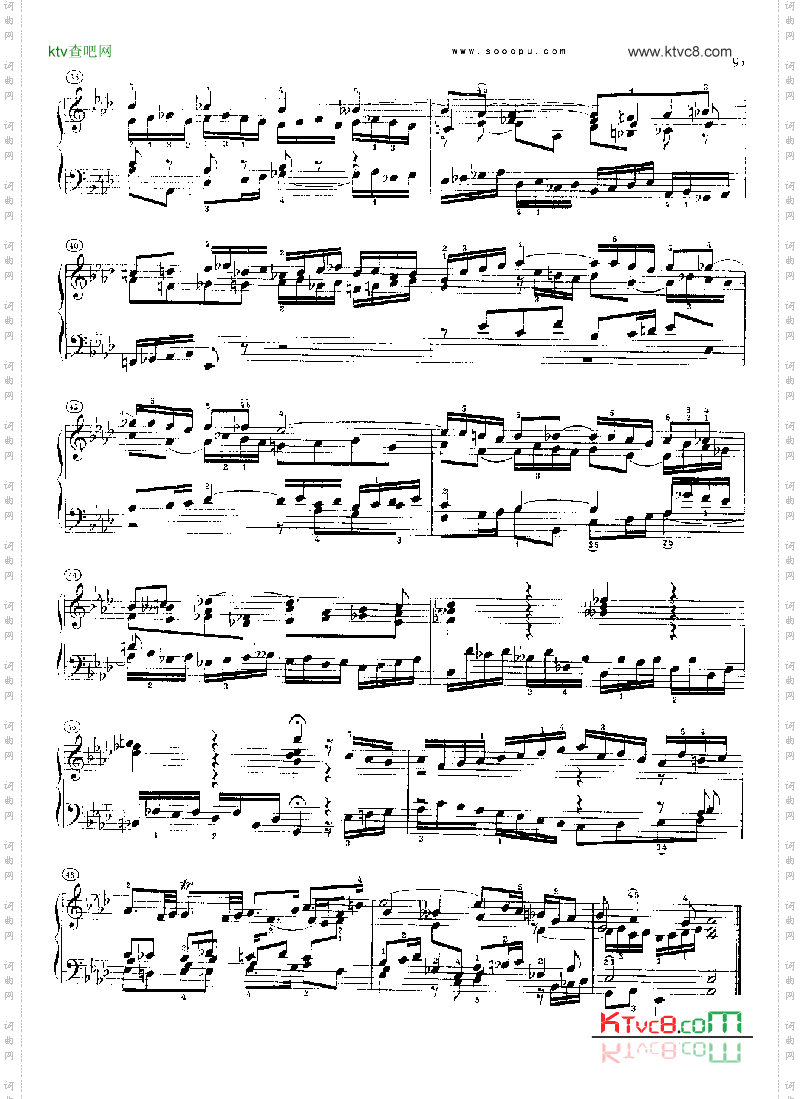 巴赫平均律曲集第二册第17首键盘类钢琴