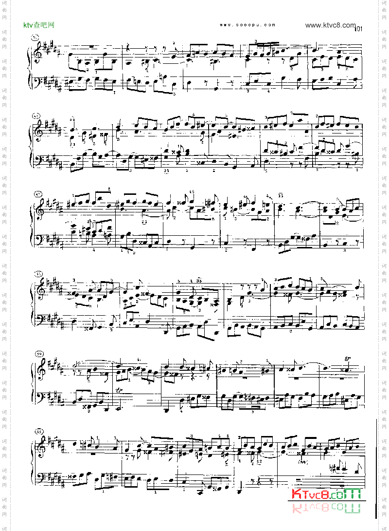 巴赫平均律曲集第二册第18首键盘类钢琴