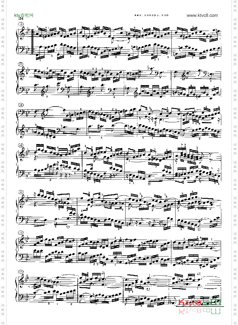 巴赫平均律曲集第二册第21首键盘类钢琴
