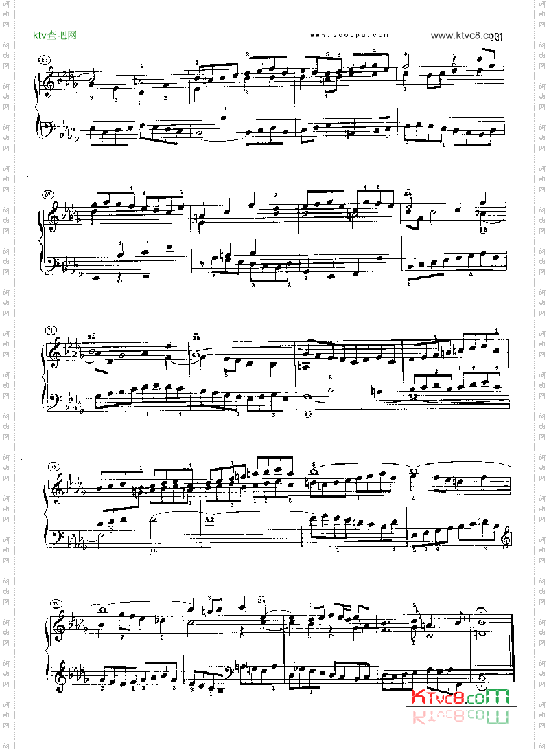 巴赫平均律曲集第二册第22首键盘类钢琴