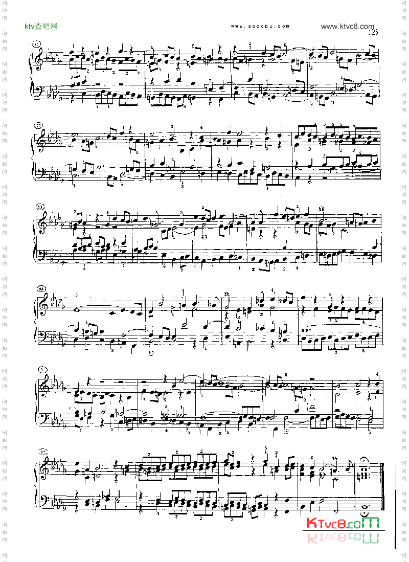 巴赫平均律曲集第二册第22首键盘类钢琴