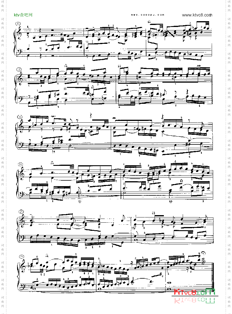 巴赫平均律曲集第一册第1首键盘类钢琴
