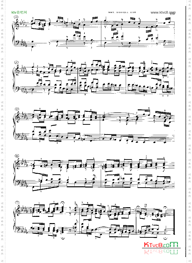 巴赫平均律曲集第一册第22首键盘类钢琴