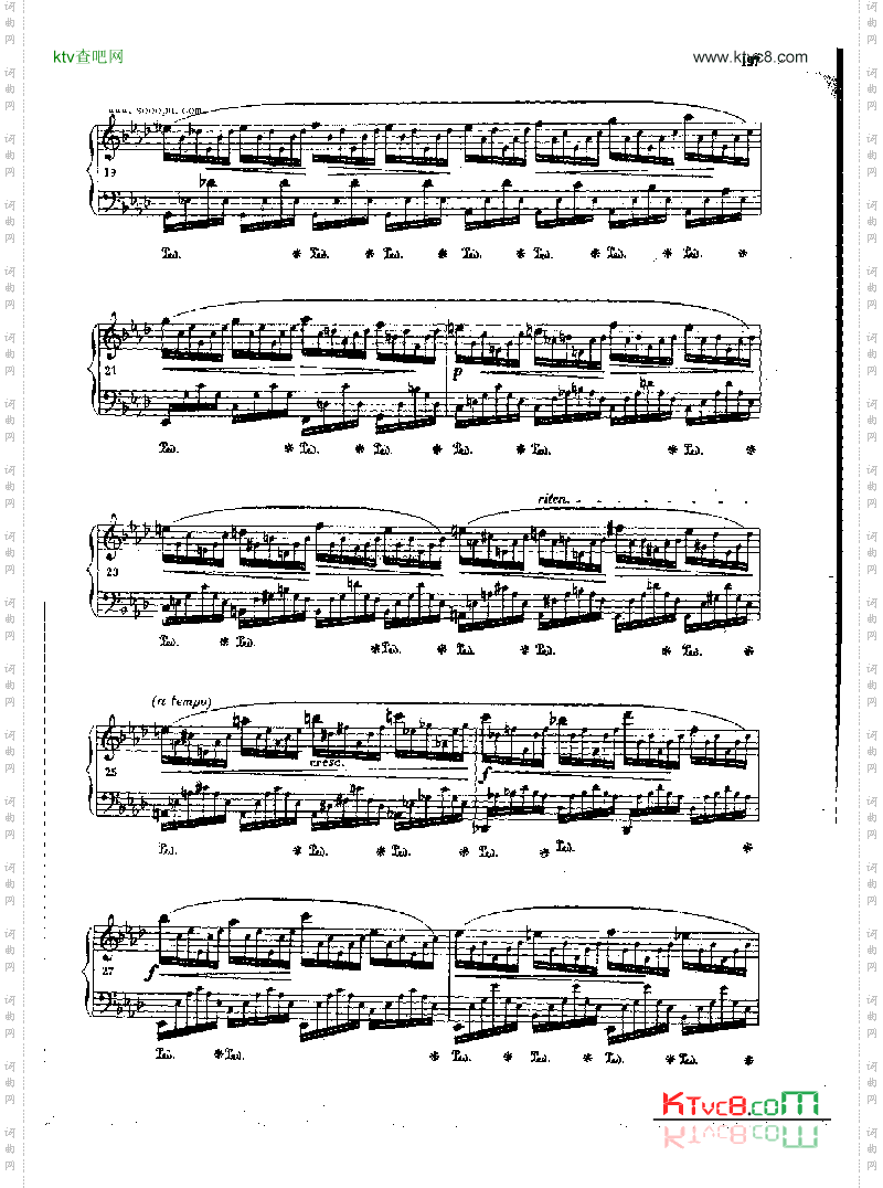 练习曲OP.25Nr1键盘类钢琴