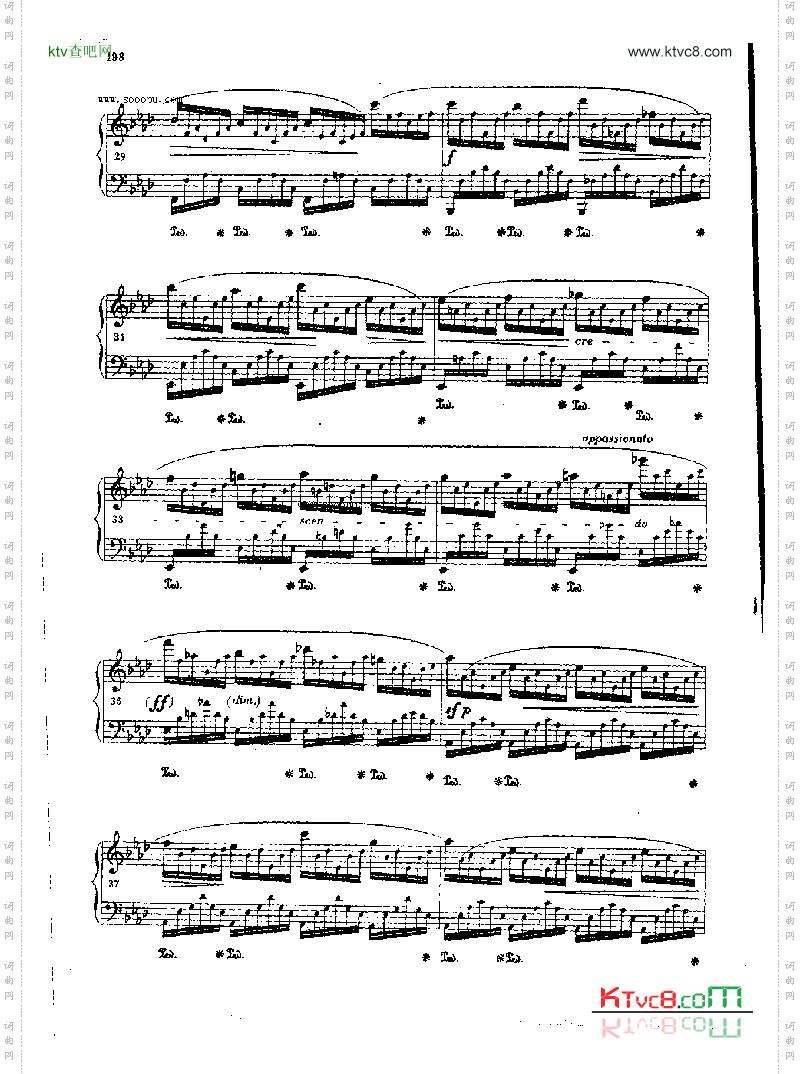 练习曲OP.25Nr1键盘类钢琴