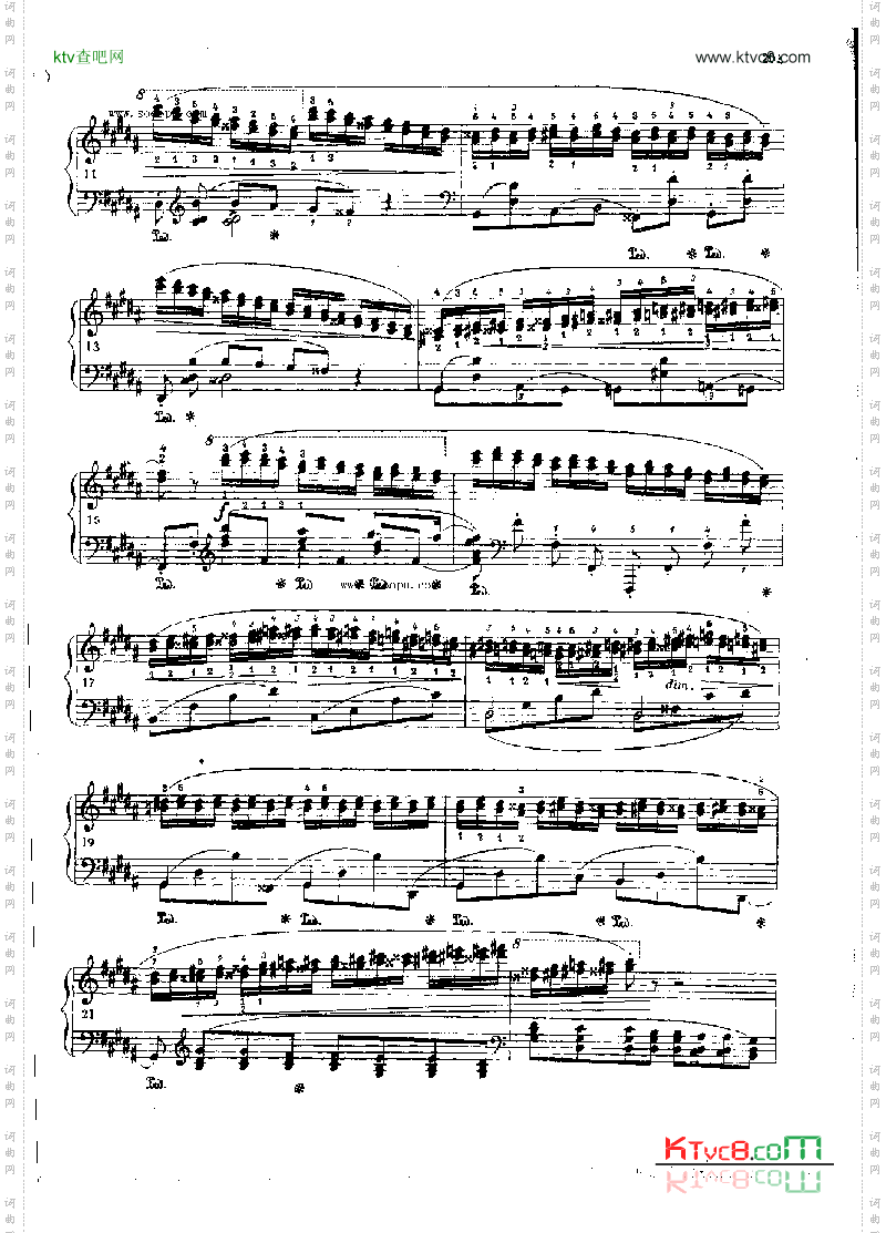 练习曲OP.25Nr6键盘类钢琴