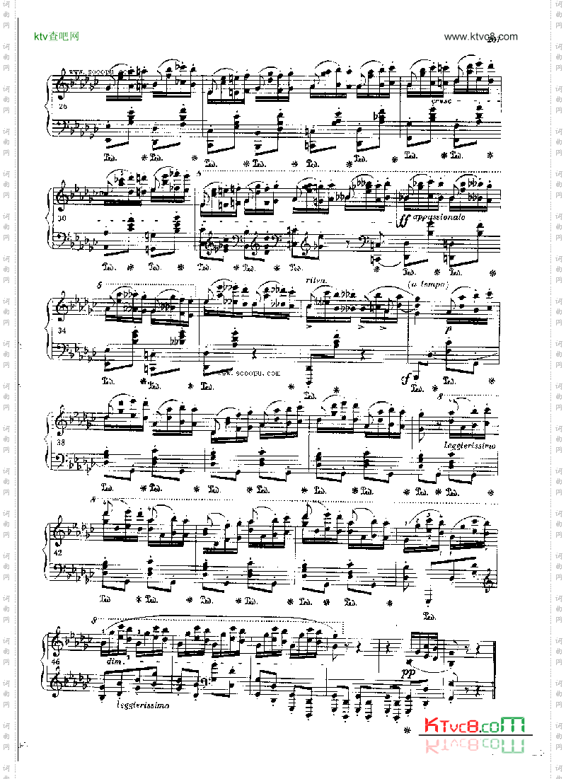 练习曲OP.25Nr9键盘类钢琴