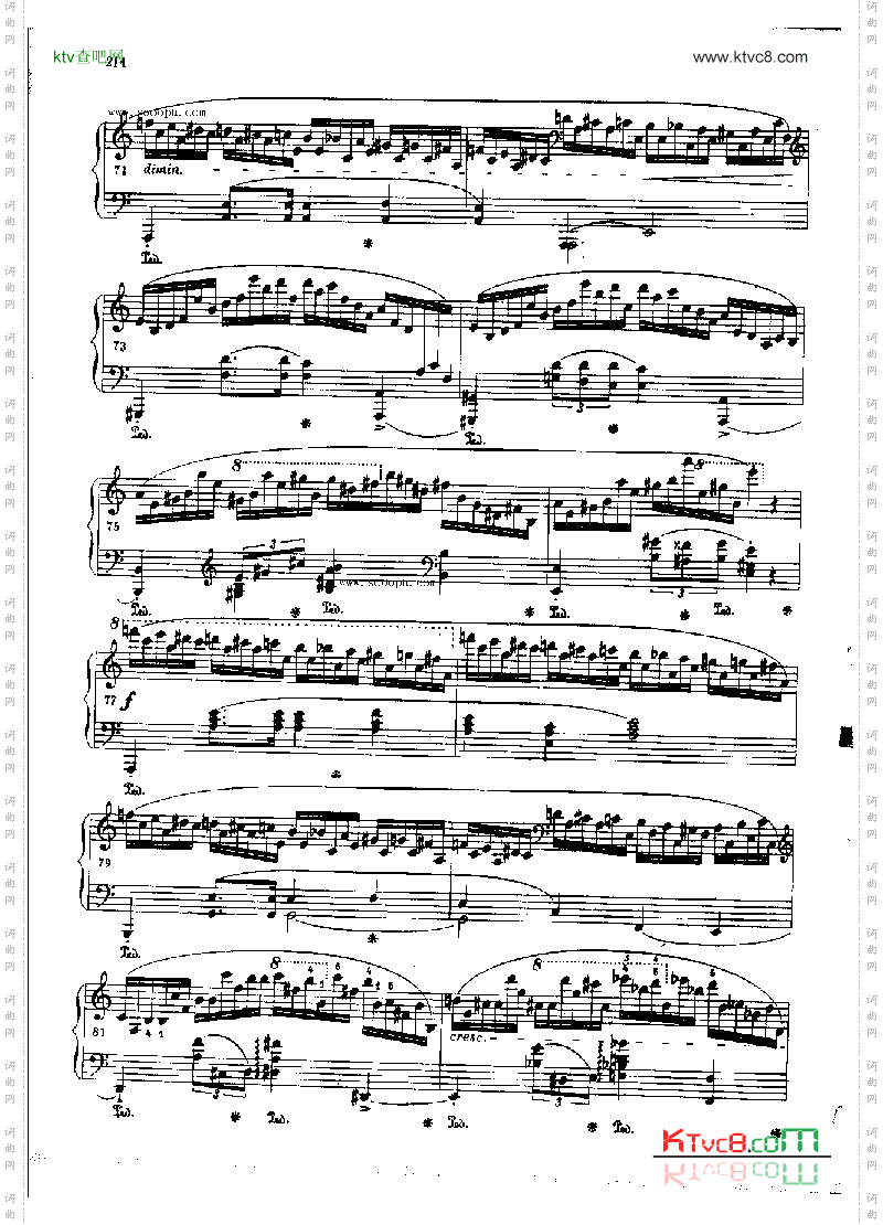 练习曲OP.25Nr11键盘类钢琴