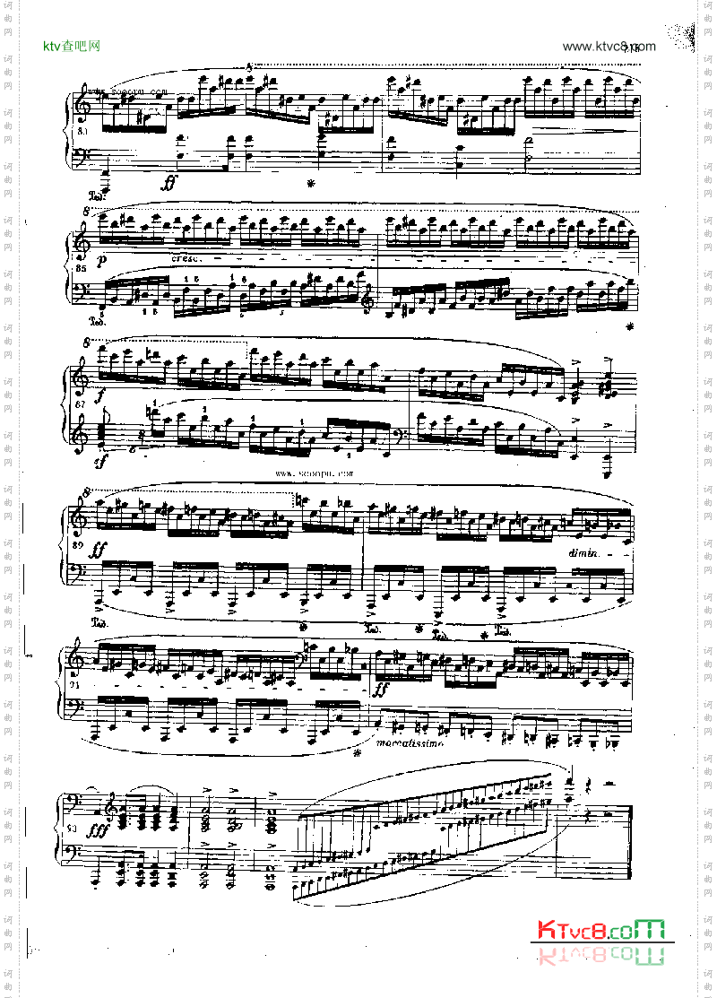 练习曲OP.25Nr11键盘类钢琴
