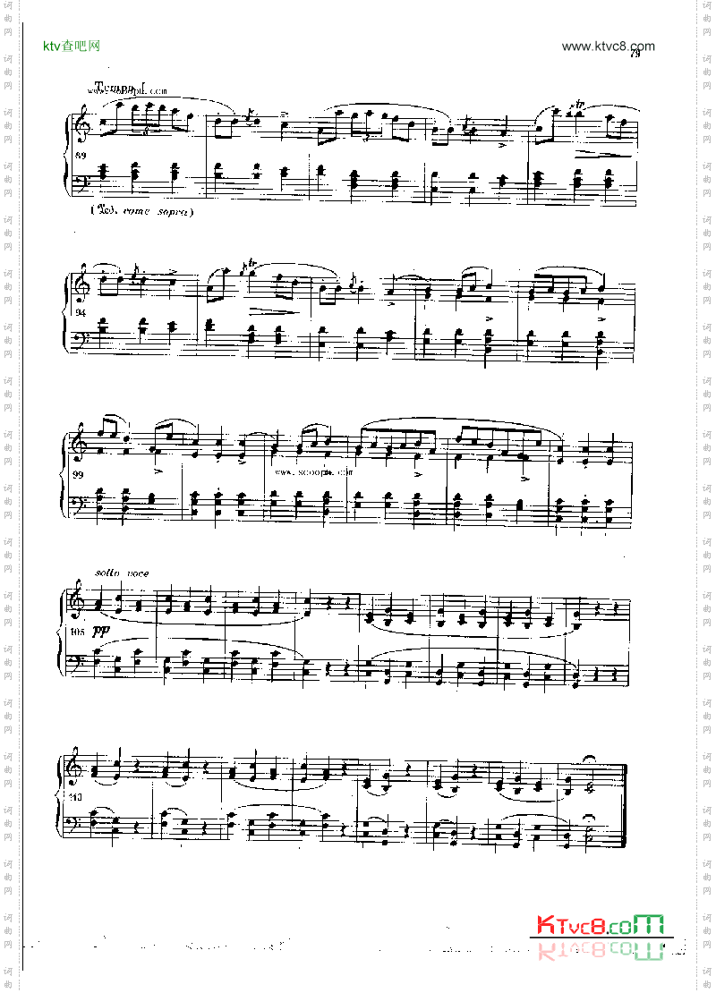 玛祖卡OP.24Nr2键盘类钢琴