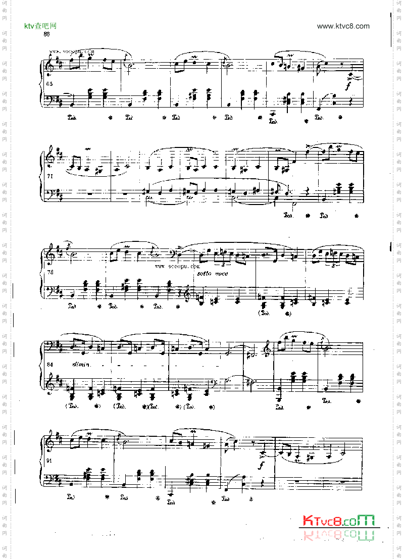 玛祖卡OP.33Nr4键盘类钢琴