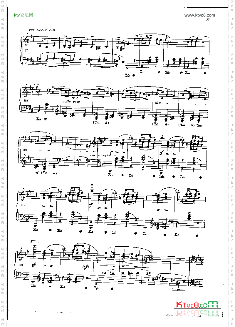 玛祖卡OP.33Nr4键盘类钢琴