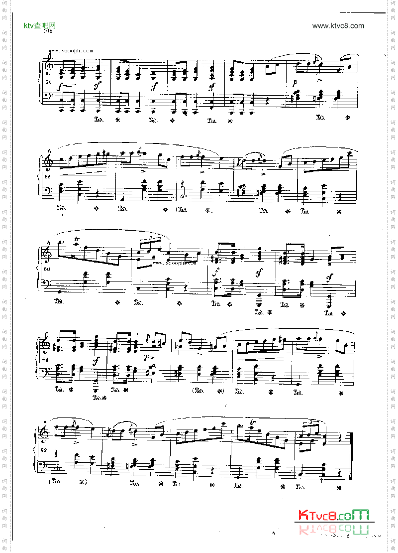 玛祖卡OP.68Nr1键盘类钢琴