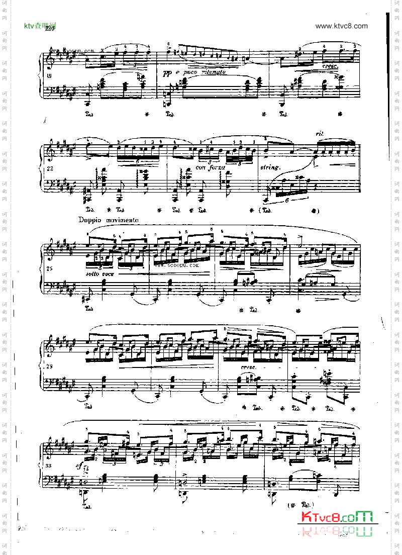 夜曲OP.15Nr2键盘类钢琴