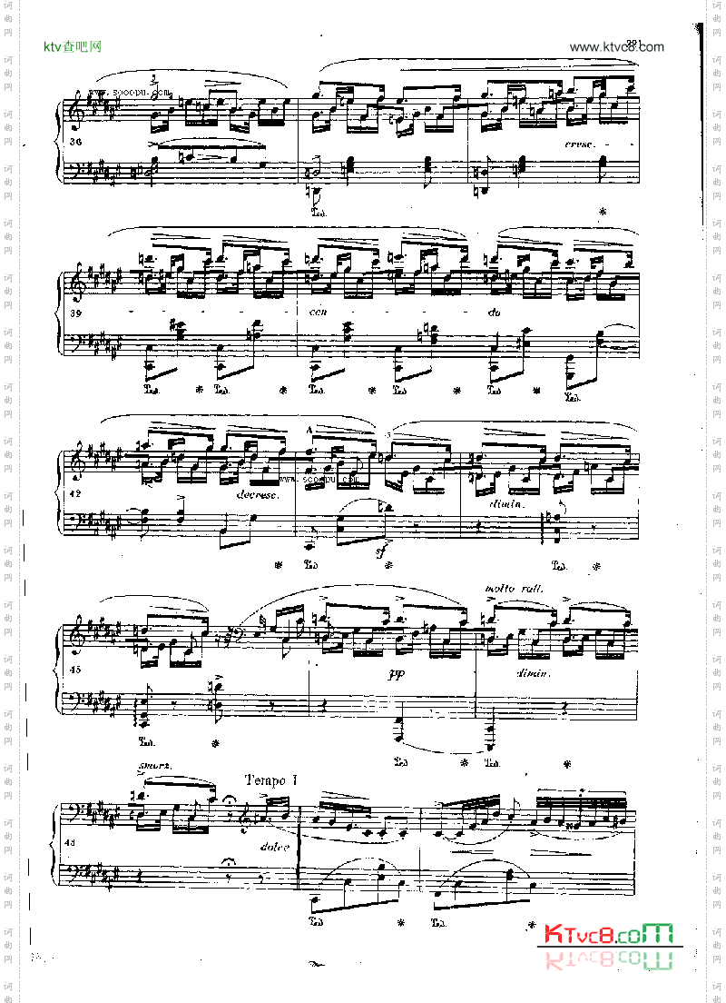 夜曲OP.15Nr2键盘类钢琴