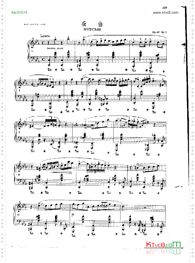 夜曲OP.48Nr1键盘类钢琴