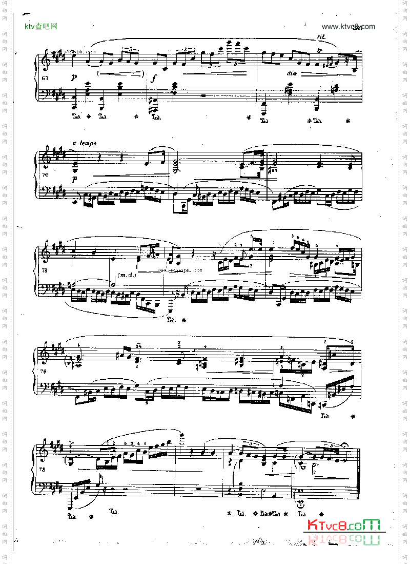 夜曲OP.62Nr2键盘类钢琴