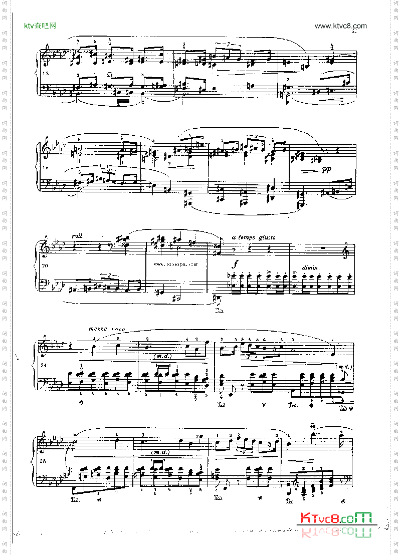 波洛涅兹幻想曲OP.61键盘类钢琴