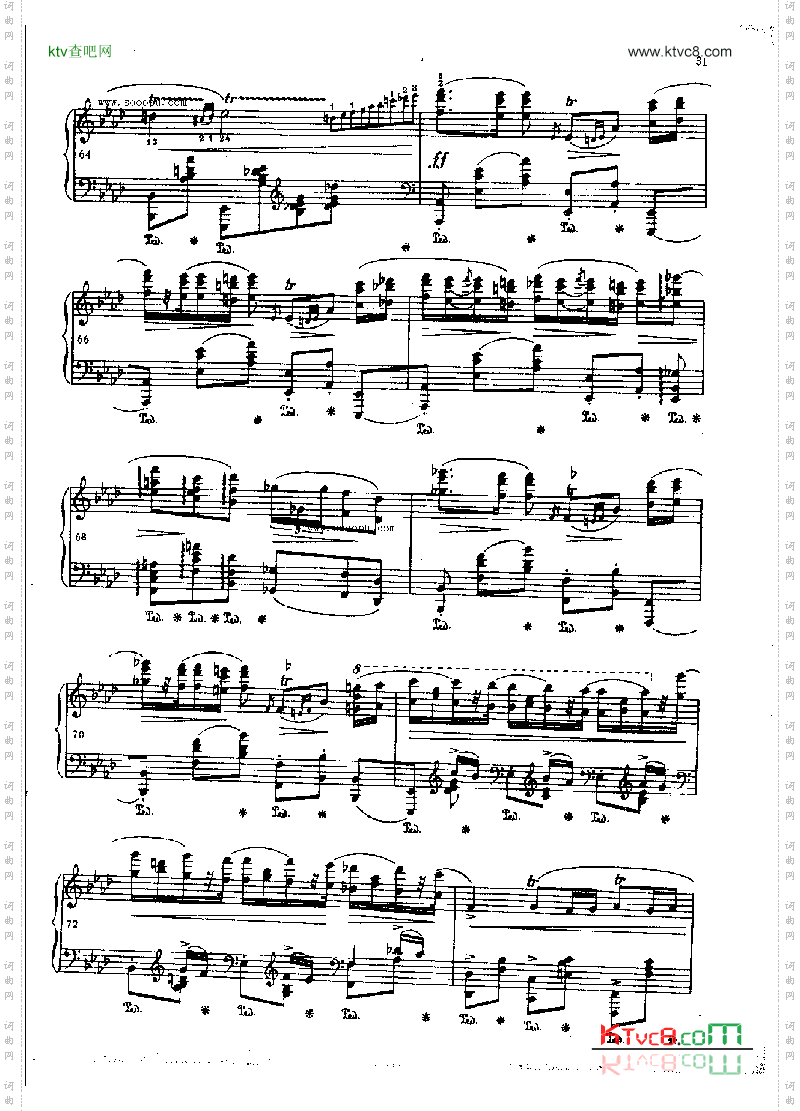 波洛涅兹OP.53键盘类钢琴