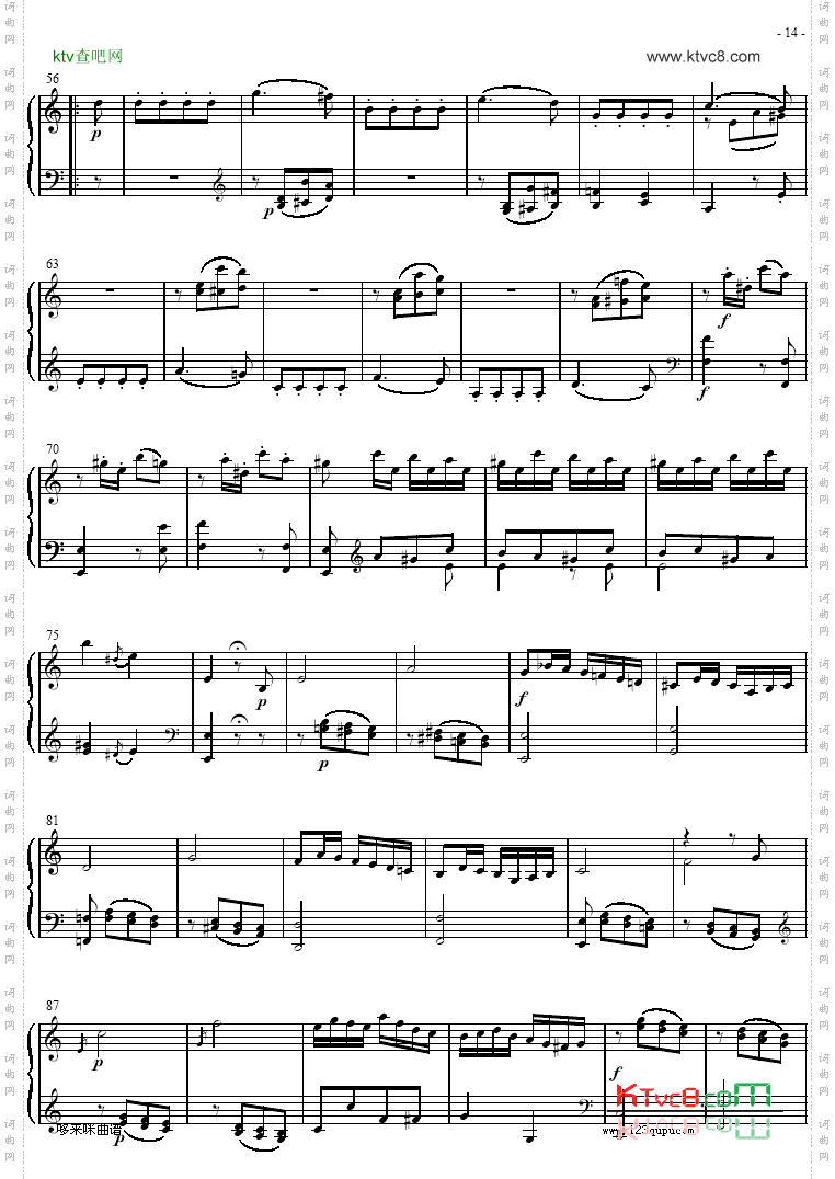 奏鸣曲SonatasK279Mvt.3-莫扎特