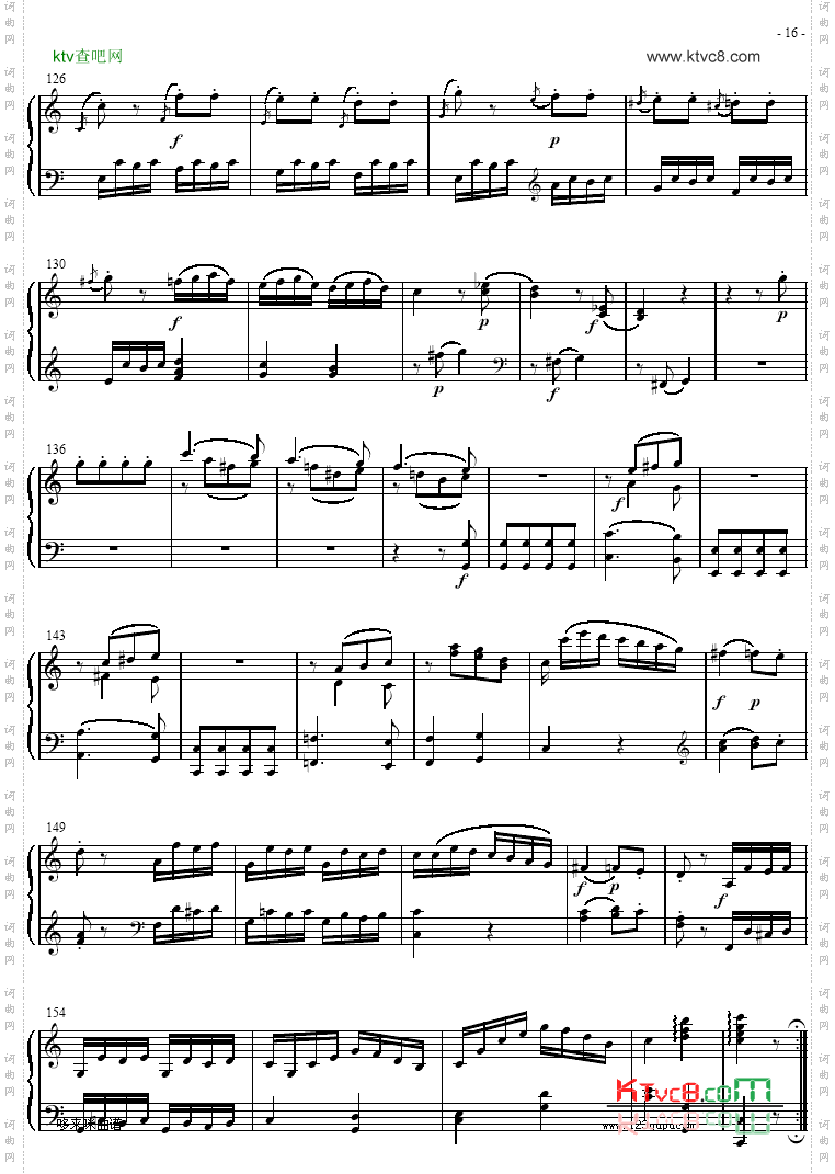 奏鸣曲SonatasK279Mvt.3-莫扎特