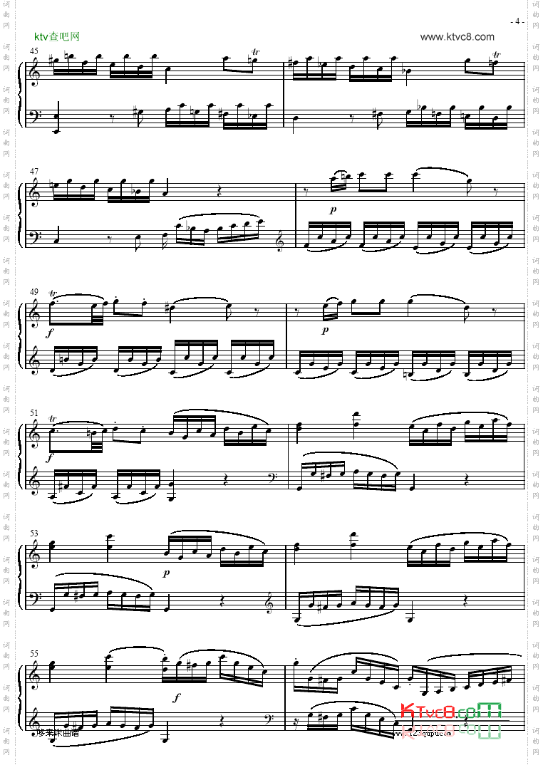 奏鸣曲SonatasK279Mvt.1-莫扎特