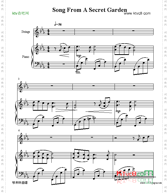 SongFromASecretGarden-世界名曲