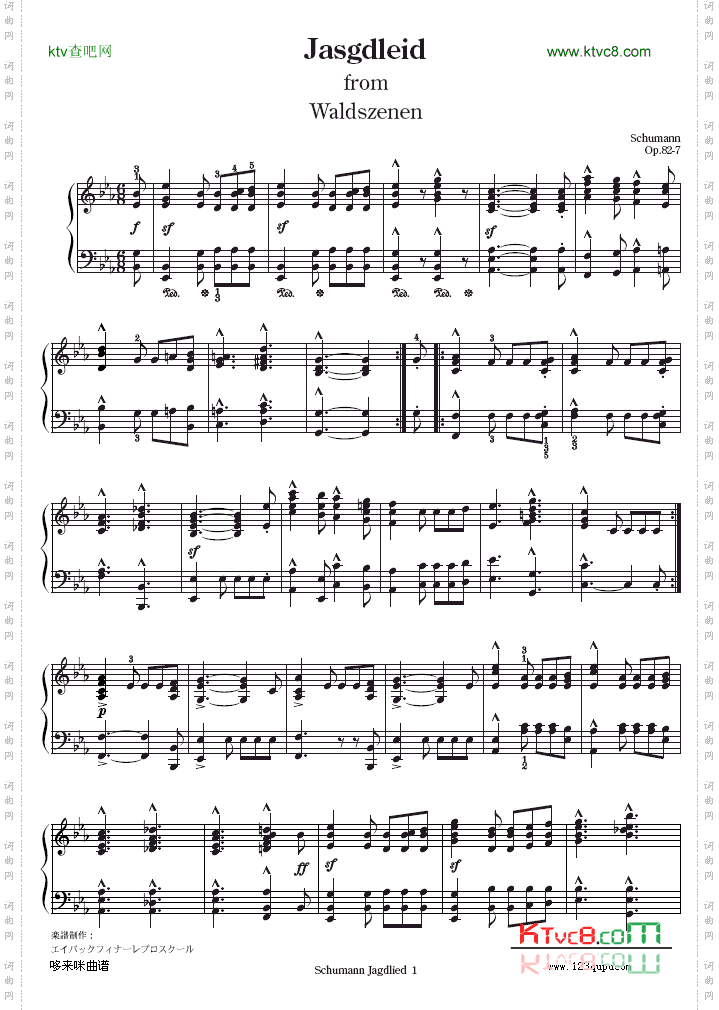 Waldscenenop.82-舒曼