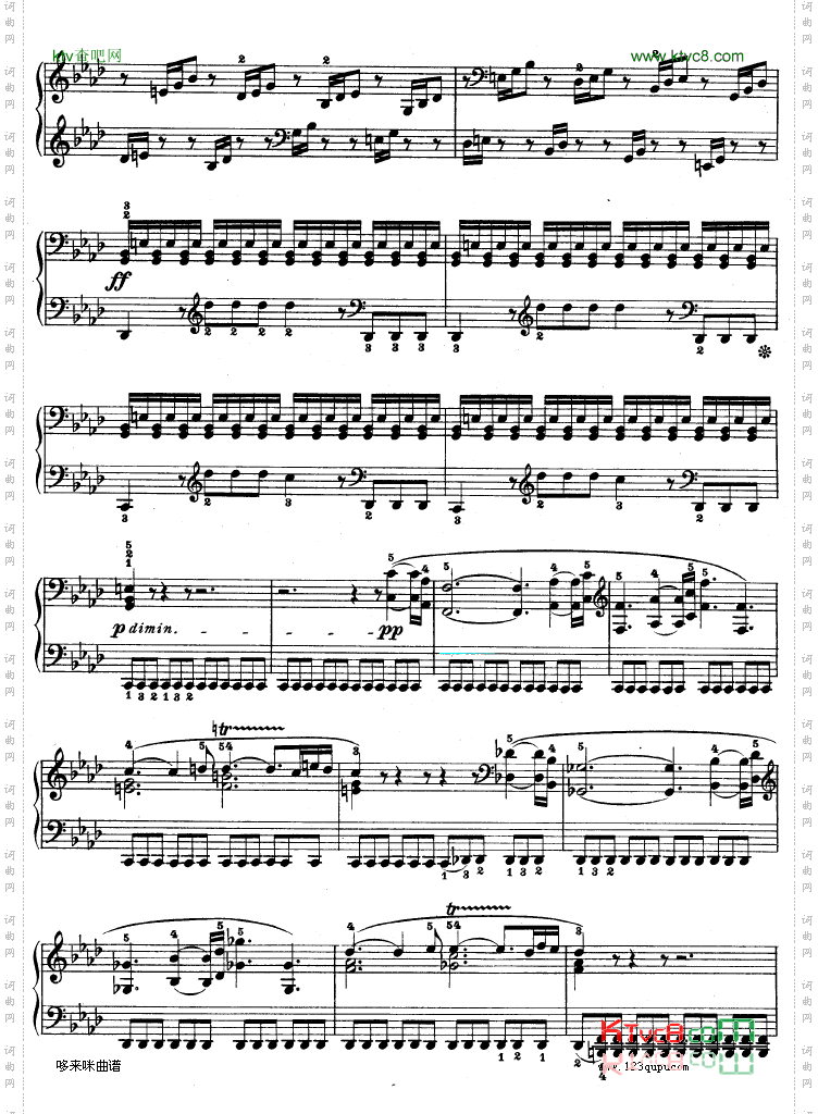 热情奏鸣曲-作品57号第二十三钢琴奏鸣曲-贝多芬