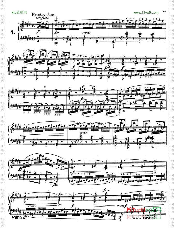 练习曲OP.10-No4-肖邦