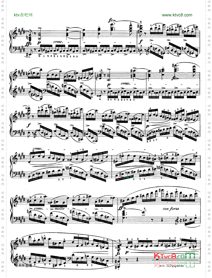 练习曲OP.10-No4-肖邦