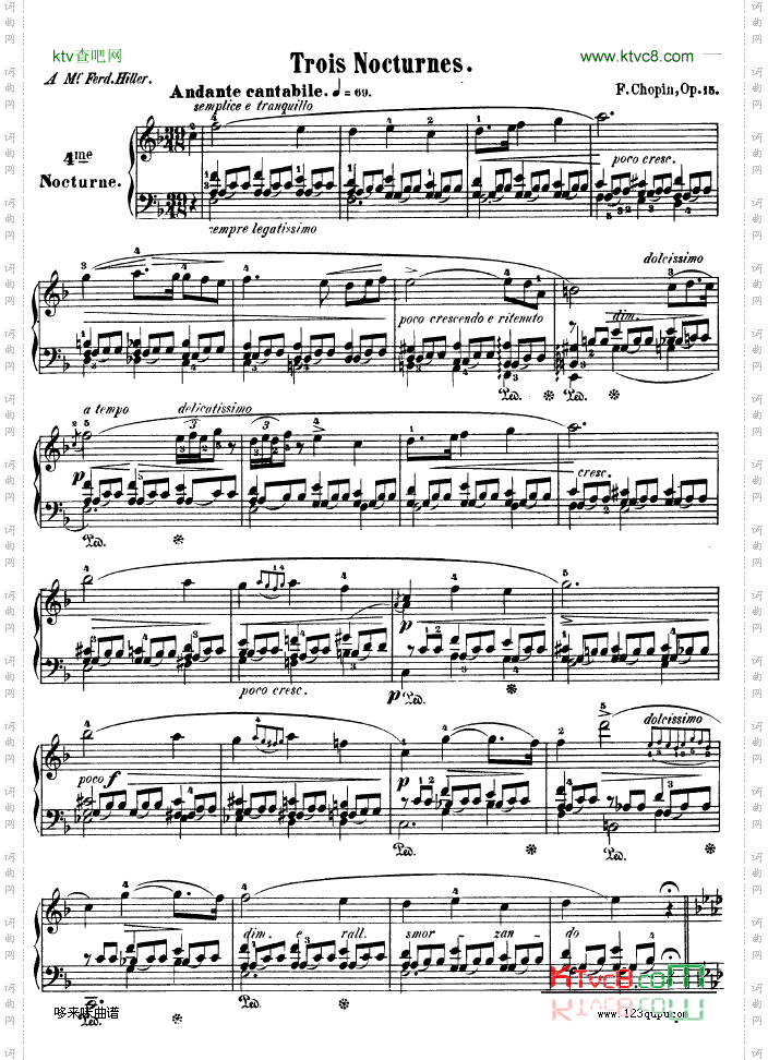 F大调夜曲作品15号-NocturneOp.15No.1-肖邦