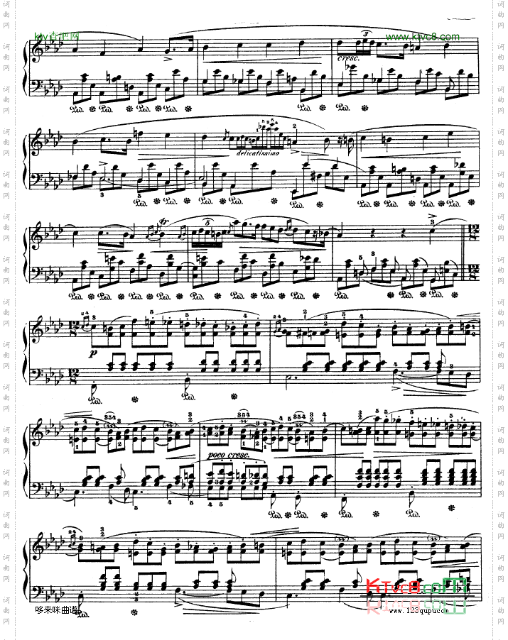 B大调夜曲作品32号-OP32NO.2-肖邦