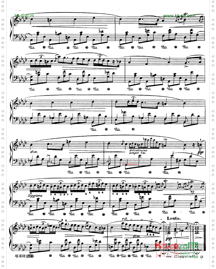 B大调夜曲作品32号-OP32NO.2-肖邦