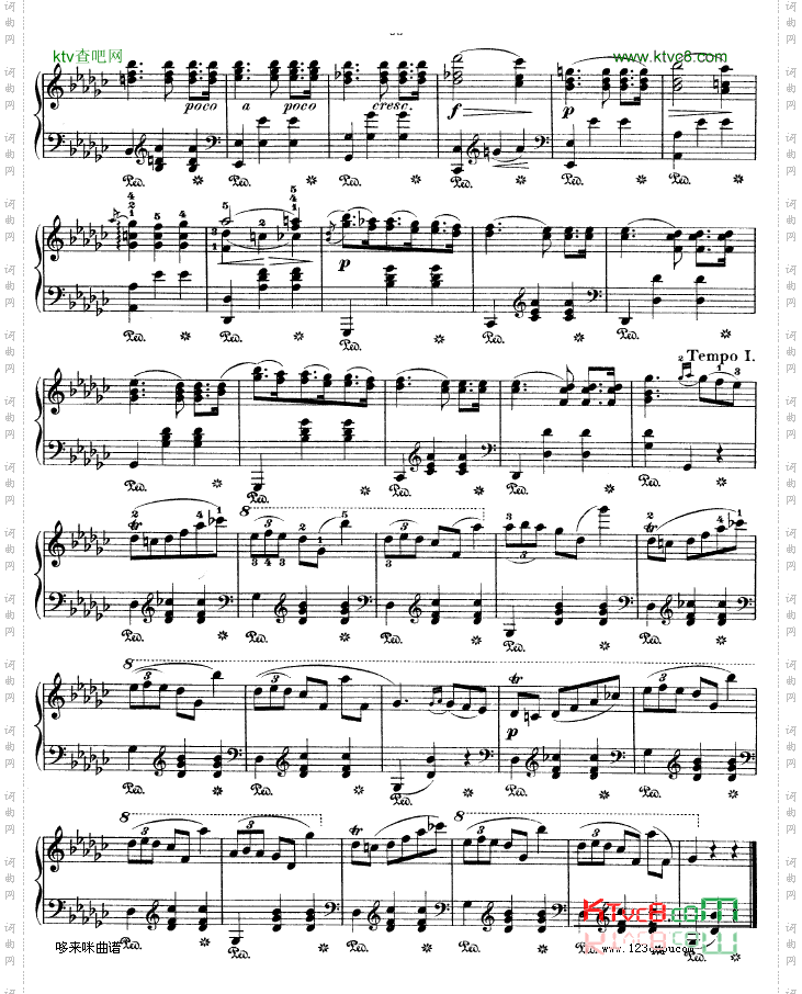 降G大调圆舞曲作品70NO.1-肖邦